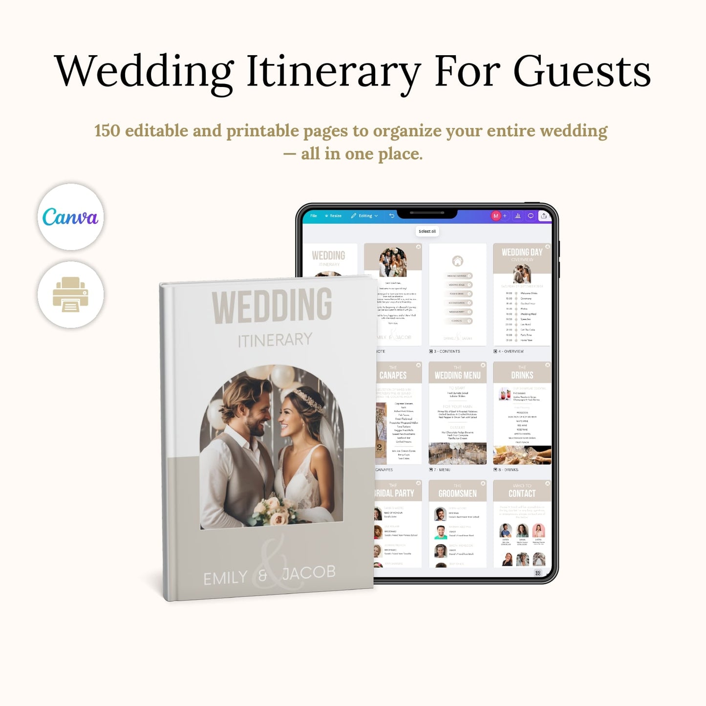 Wedding Itinerary For Guests